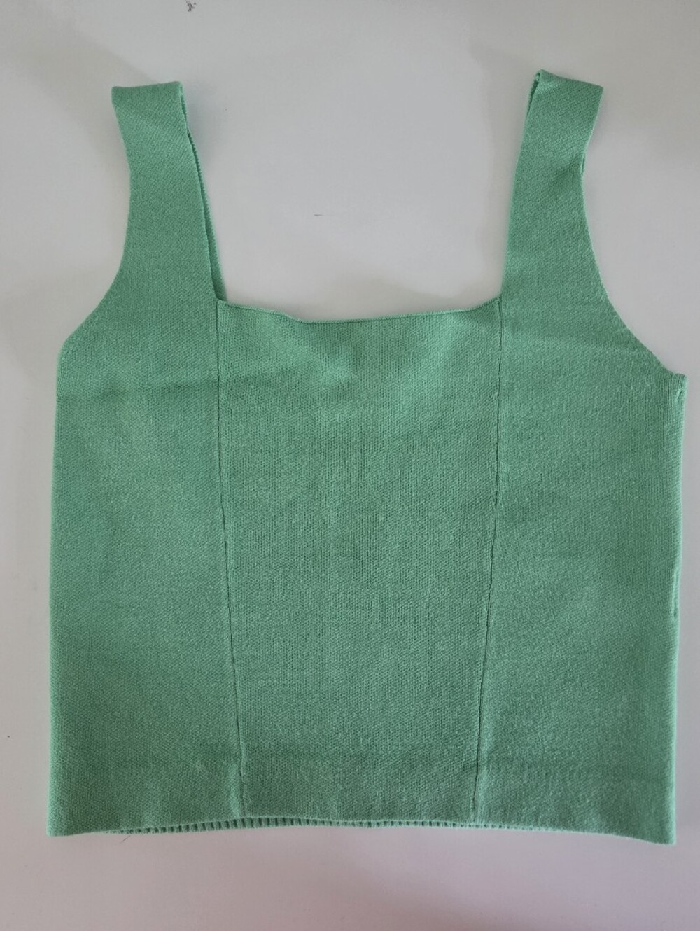Simons TWIK Green Knit Tank
